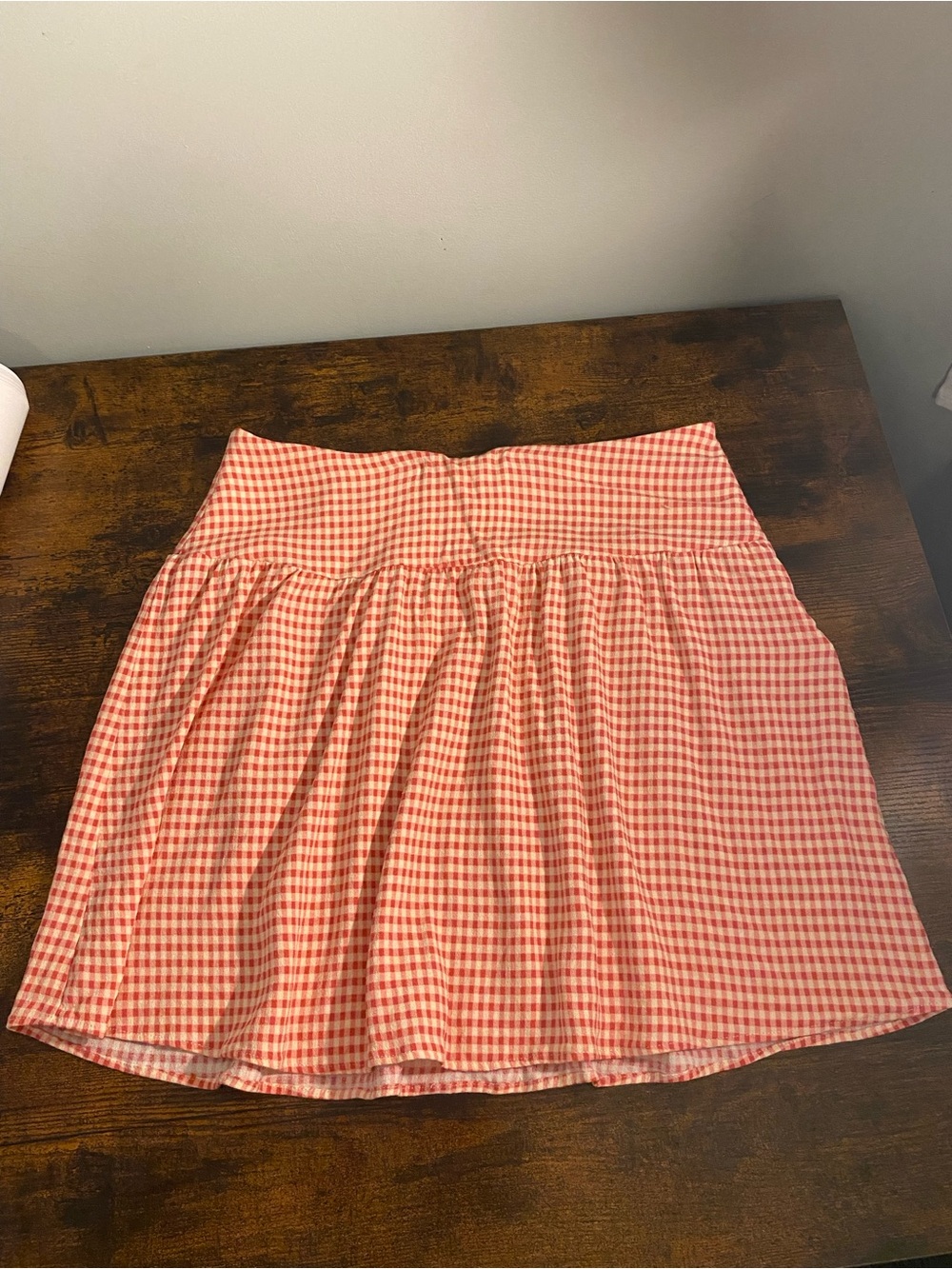 Reformation Dorothea Side Zip Gingham Skirt